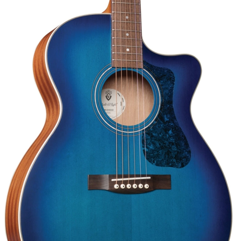 Guild OM-240CE Dark Blue Burst