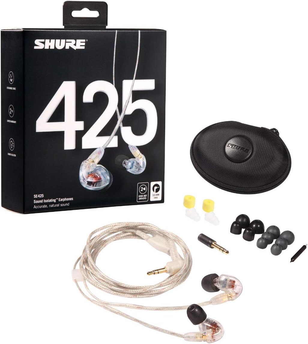 Shure SE425-CL Auricolari professionali con design over-the-ear
