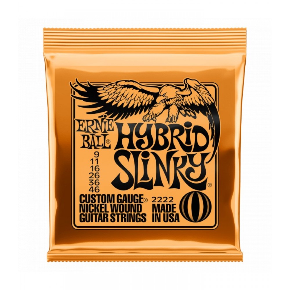 Ernie Ball Hybrid Slinky 9/46 set for electric guitar