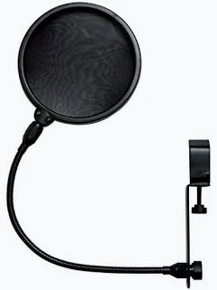 Alpha Audio Filtro Anti-Pop per Microfono, con Asta Flessibile a Collo di Cigno