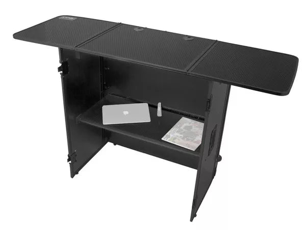 UDG Ultimate Fold Out DJ Table Black MK2 Plus with Wheels