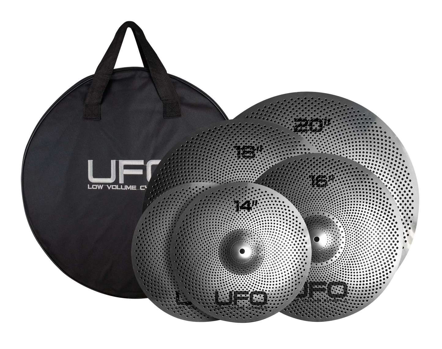 UFO Low Volume Cymbals Set 2 con Borsa