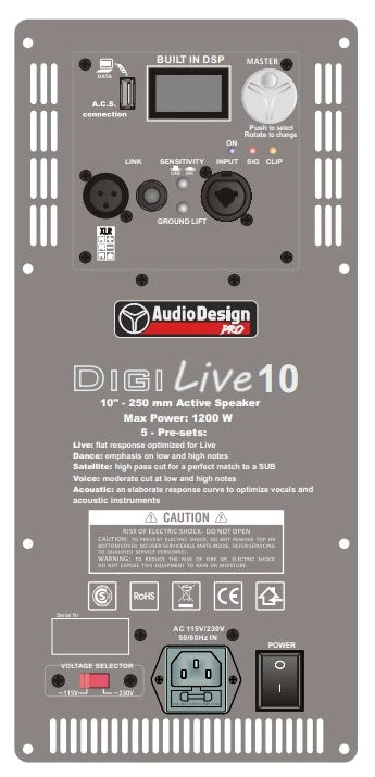 Audio Design Digi Live 10