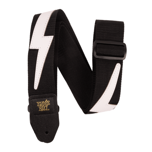 Ernie Ball P05399 Tracolla Premium per Chitarra/Basso - White Lightning