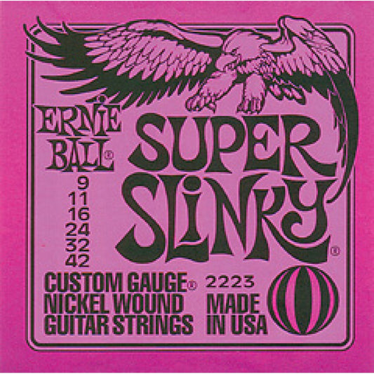 Ernie Ball Super Slinky 9/42 Electric Guitar Set