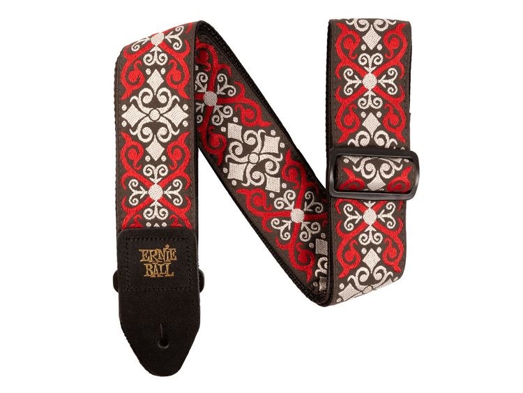 Ernie Ball - 4695 Red Trellis Jacquard Strap